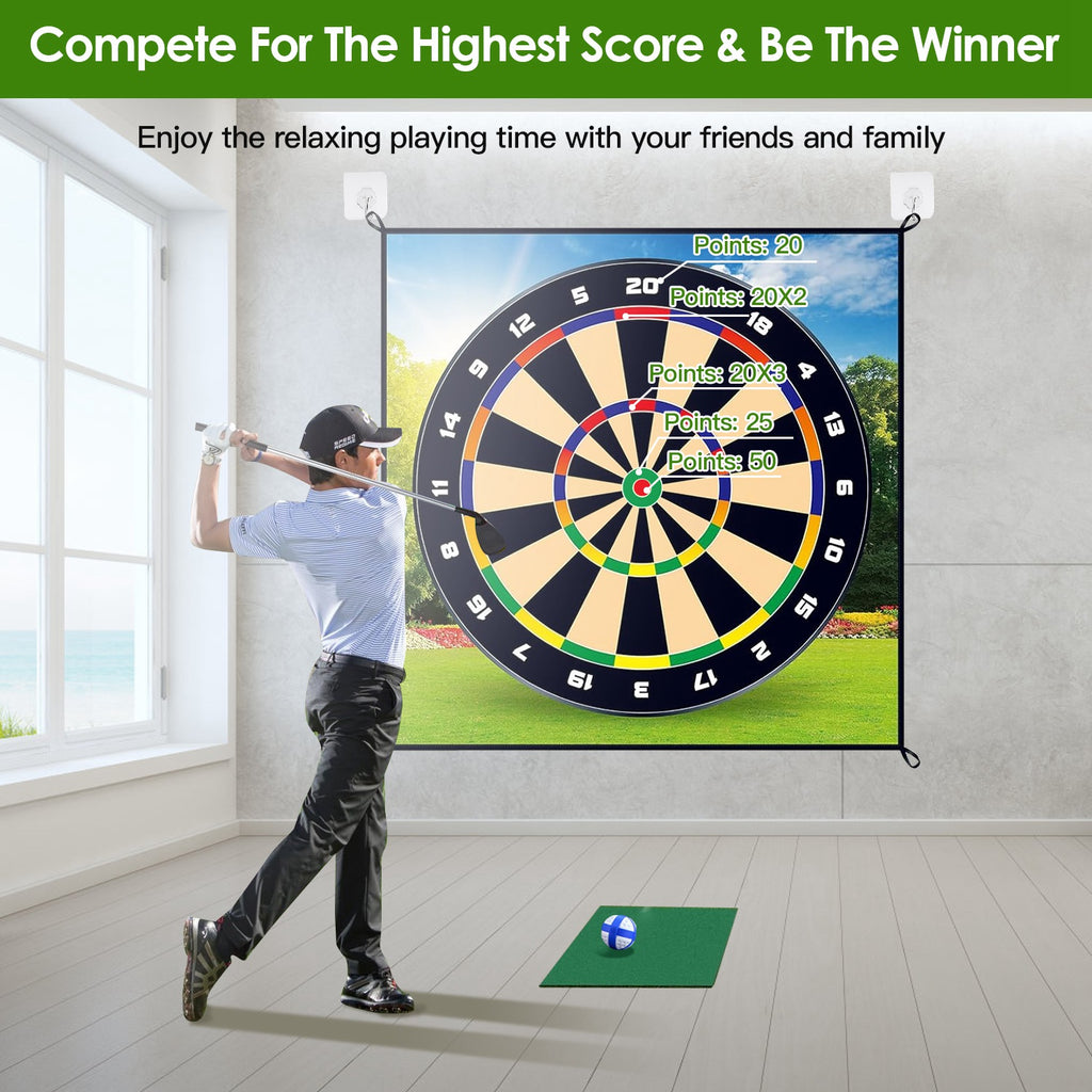 Target mat scoring zones