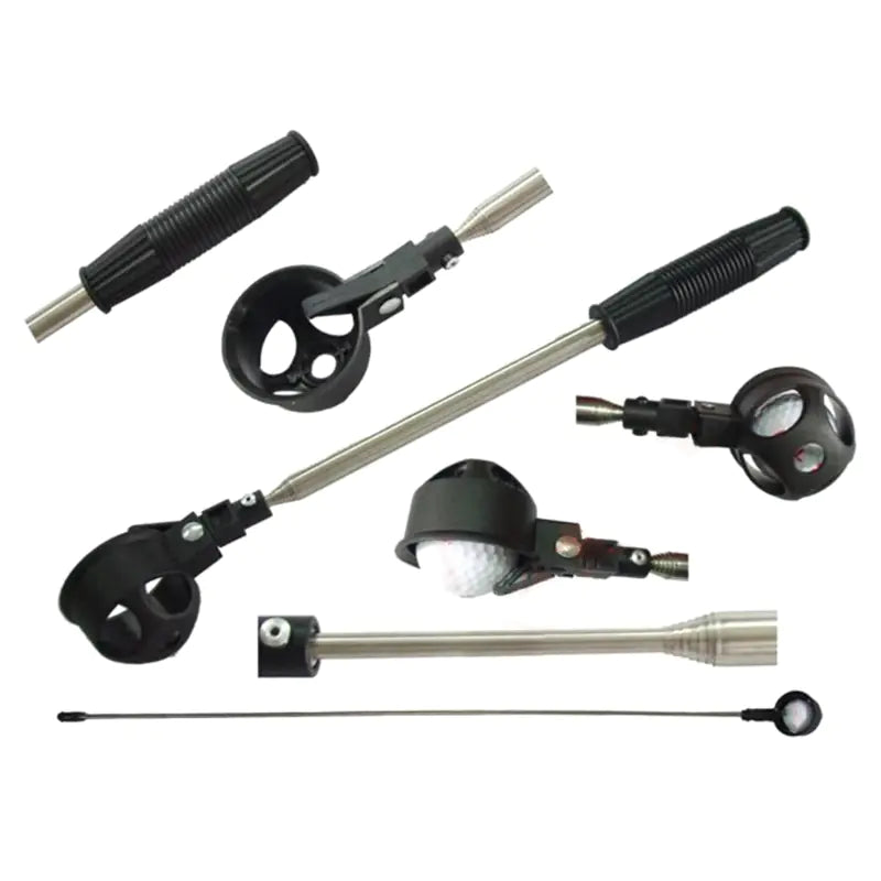 Telescopic Golf Ball Retriever with Auto-Lock Grabber Head