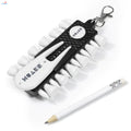 Golf tee holder set with divot fork and ball markers