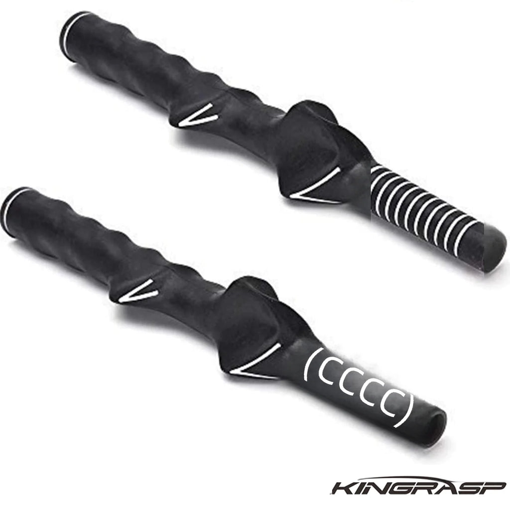 Molded golf grip trainer