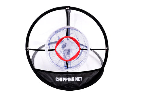 Foldable pop-up golf chipping net
