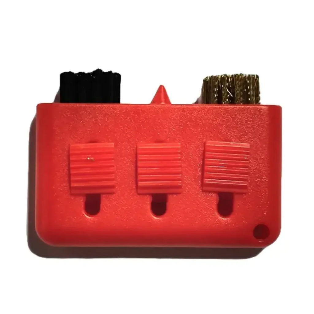 Dual-Bristle Golf Club Groove Brush with Bag Clip