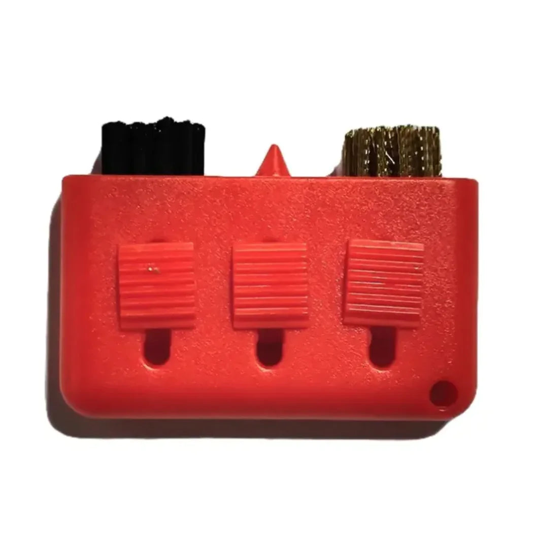 Dual-Bristle Golf Club Groove Brush with Bag Clip